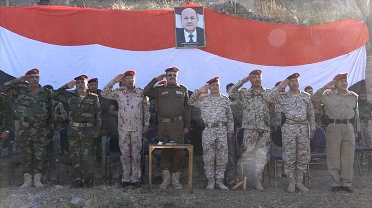 رئيس أركان محور تعز يدشن العام التدريبي في اللواء 170 دفاع جوي