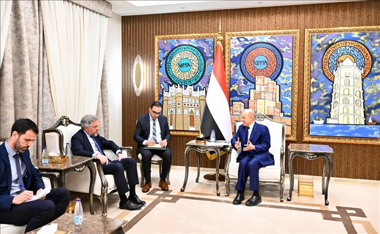 رئيس مجلس القيادة: المليشيات الحوثية هي جذر الخراب ومنصة التهديد الدائم للسلم والامن الدوليين