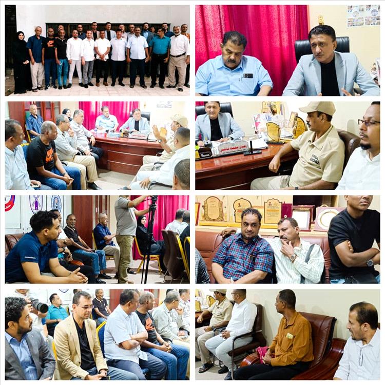 الشاذلي يلتقي إدارات أندية عدن لبحث أزمة الاتحاد العام ويؤكد مساعيه لحلها دون الإضرار بالأندية