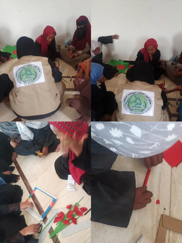 مؤسسة حصن الخير الاجتماعية التنموية تدشن دورة الحرف اليدوية لعدد عشرين متدربة 