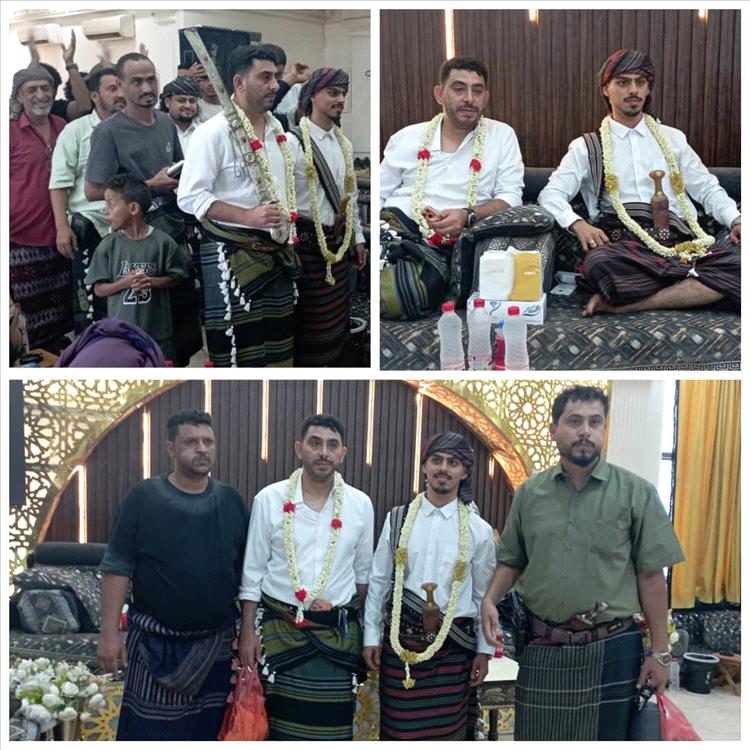 يافع تبتهج طربًا بزواج أسامة زين السعدي العامري