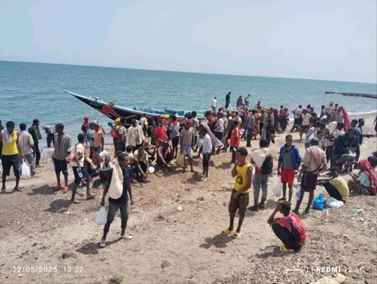 وصول 90 مهاجراً إثيوبياً إلى شبوة عبر قارب تهريب