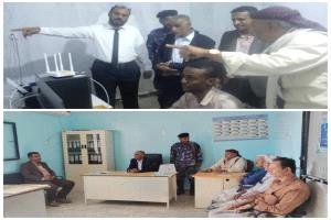 القائم بأعمال الأمين العام للمجلس المحلي بحبان يطّلع على مستوى نشاط مكتب الصحة ومستشفى حبان العام