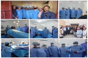 بتوجيه محافظ الضالع:" المدير العام بكر الشاعري والدكتور عبدالغني يدشنان أولى عمليات جراحية بمستشفى السلام بقعطبة