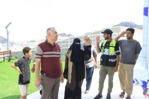 الجاوي يتفقد سير العمل في مشروع متنزه شلالات العقبة المعلا