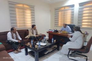 تأهيل سوق مدينة رضوم وثكنات سكنية لمنطقة جلعة أهم نتائج لقاء مدير عام رضوم مع مؤسسة ائتلاف الخير