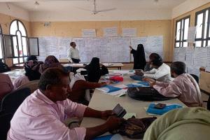 اختتام دورة فريق التطوير المدرسي بمدرسة الوحدة قرية البيطرة بلحج