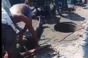 من أسرة واحدة.. وفاة ثلاثة أشخاص اختناقًا في بئر صرف صحي بتعز