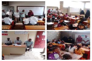 القائم بأعمال مدير مكتب التربية والتعليم خنفر يزور مدرسة ابناء الفلاحين بالقرنعة