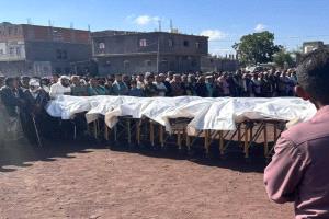 ردفان تودع كوكبة من شهدائها الذين ارتقوا في مواجهات حضرموت الأخيرة