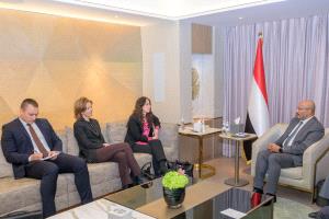 عضو مجلس القيادة طارق صالح يلتقي مبعوثة مملكة النرويج