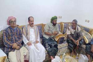 الشيخ بن حبريش يستقبل مشايخ ووجهاء قبيلة العوابثة