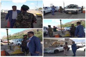 وكيل أول العاصمة عدن يزور عددًا من النقاط الأمنية