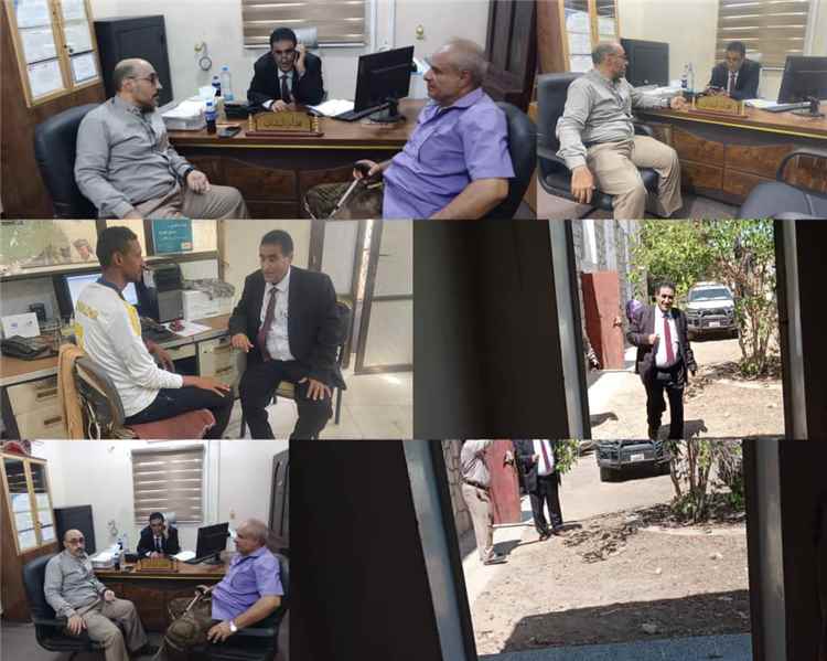 مدير عام اتصالات أبين يتفقد سير العمل بمركز اتصالات مودية عقب إجازة عيد الأضحى 