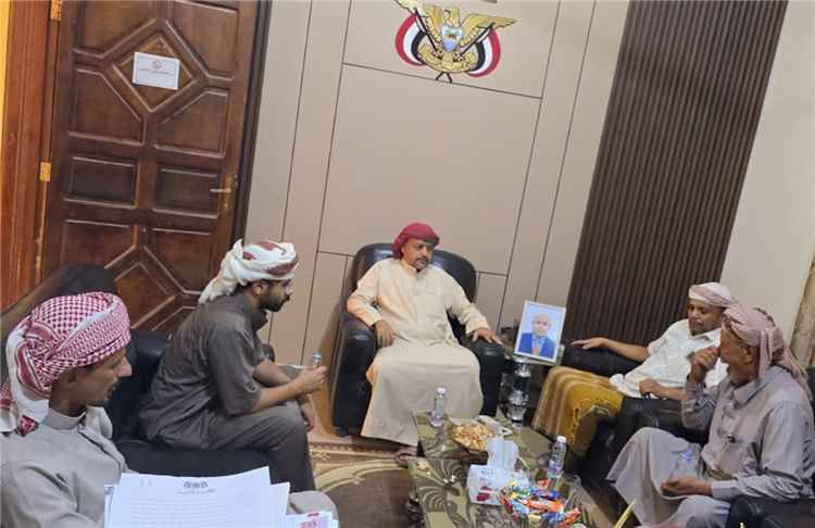‏نائب مدير عام مصلحة شؤون القبائل يستقبل المهنئين بعيد الأضحى المبارك