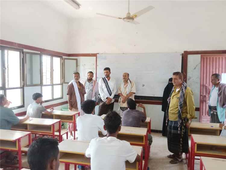 المغربي يُدشّن امتحانات الثانوية العامة لعام 2025-2026م في م