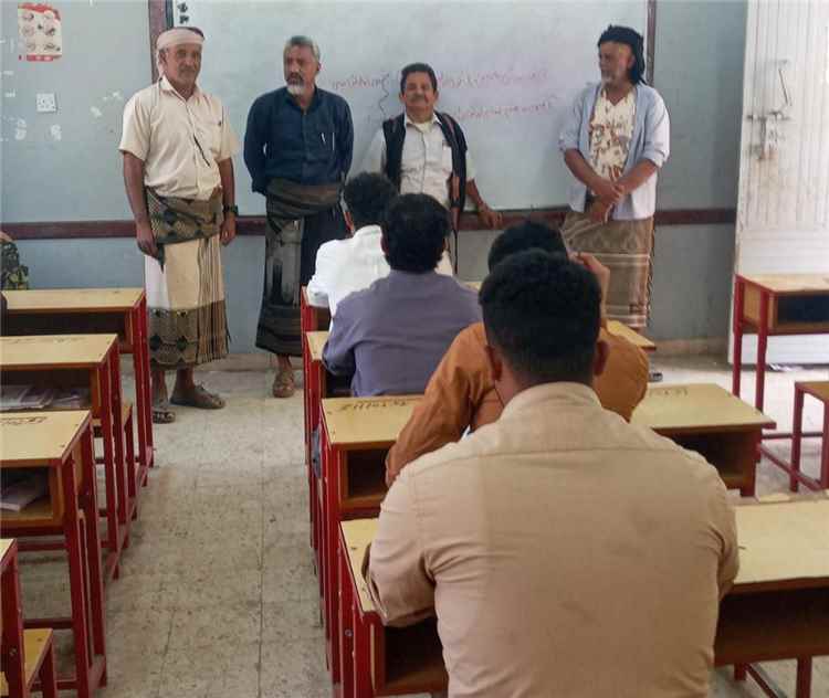 القُـحيم يدشّن اختبارات الثانوية العامة بسبَّاح يافع للعام ا
