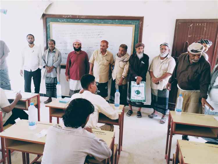 الأمين العام للمجلس المحلي يدشن اختبارات الثانوية العامة بمد