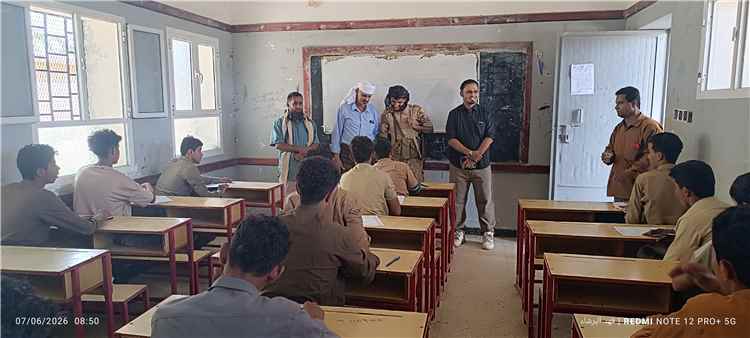 تدشين امتحانات إتمام الثانوية العامة بثانوية العين 