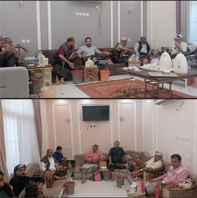 منزل السلطان العفيفي بعدن يجمع مشائخ ووجهاء من محافظة أبين و