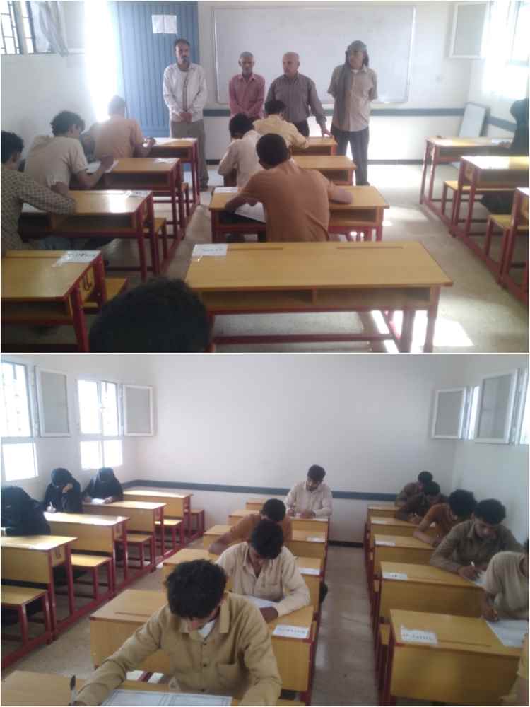 مدير تربية لودر يتفقد المركز الاختباري بثانوية الشهيد مدرم ق