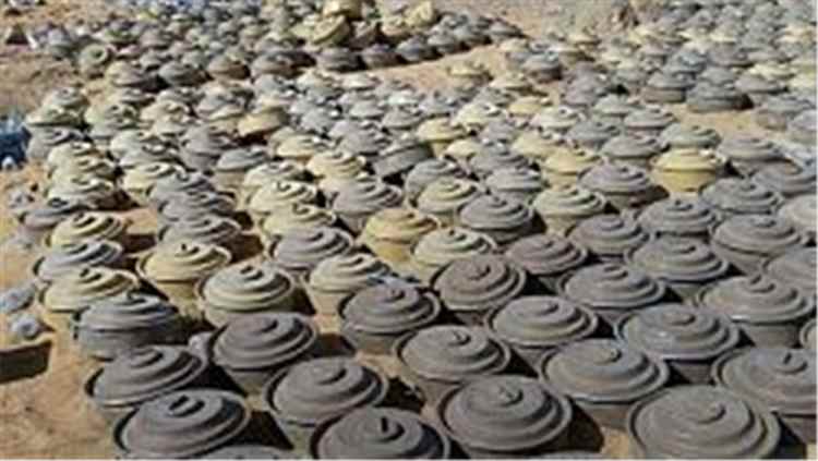مشروع «مسام» يتلف 1,354 قطعة من المخلفات الحربية في المكلا