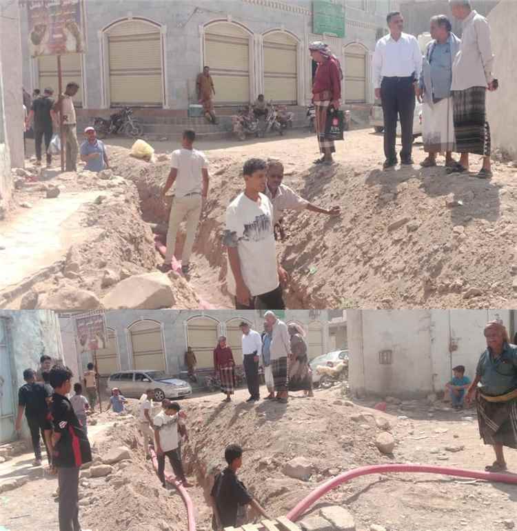 مدير عام ردفان يدشن مشروع ربط كيبل أرضي للضغط العالي بمدينة الحبيلين بطول 300 متر
