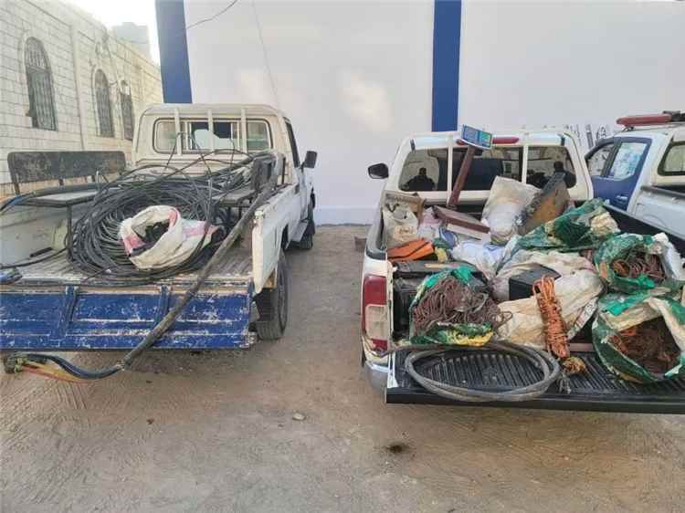مركز أمن فُوّة يطيح بمجموعة متخصصة في سرقة كابلات الكهرباء ويضبط متورطين في شراء المسروقات