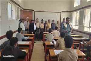 الوكيل الكربي يدشّن اختبارات الثانوية العامة بحضور مدير عام رضوم