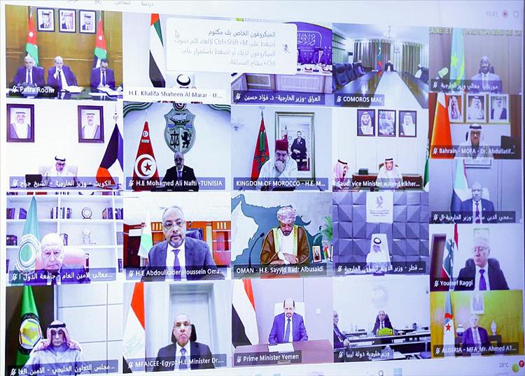 رئيس الوزراء وزير الخارجية يشارك في الاجتماع الطارئ لمجلس جامعة الدول العربية