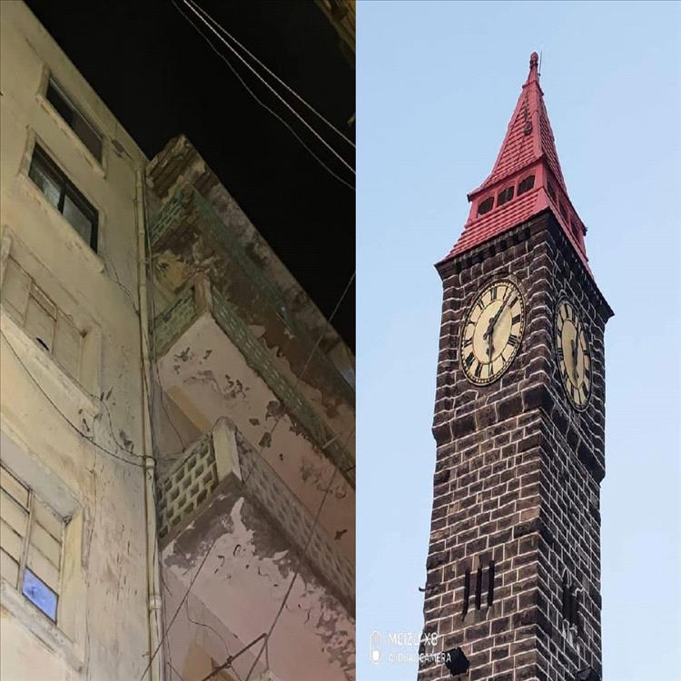 السلطة المحلية بالتواهي توضح حقيقة حادثة سقوط الأحجار من أحد المباني في حي المسرح الوطني بعدن