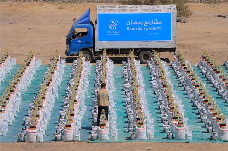 أكثر من 100 ألف مستفيد من مشاريع الخير الرمضانية خلال 20 يوماً نفذتها الوصول الإنساني
