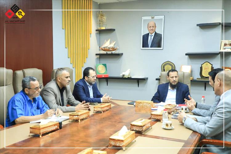 رئيس الجامعة الألمانية ونائبه يلتقيان محافظ العاصمة عدن ووزير الكهرباء