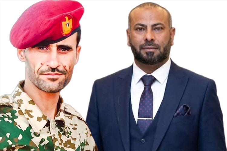 العقيد نصر جعوال يهنئ اللواء أحمد قائد القبة بتعيينه محافظًا لمحافظة الضالع