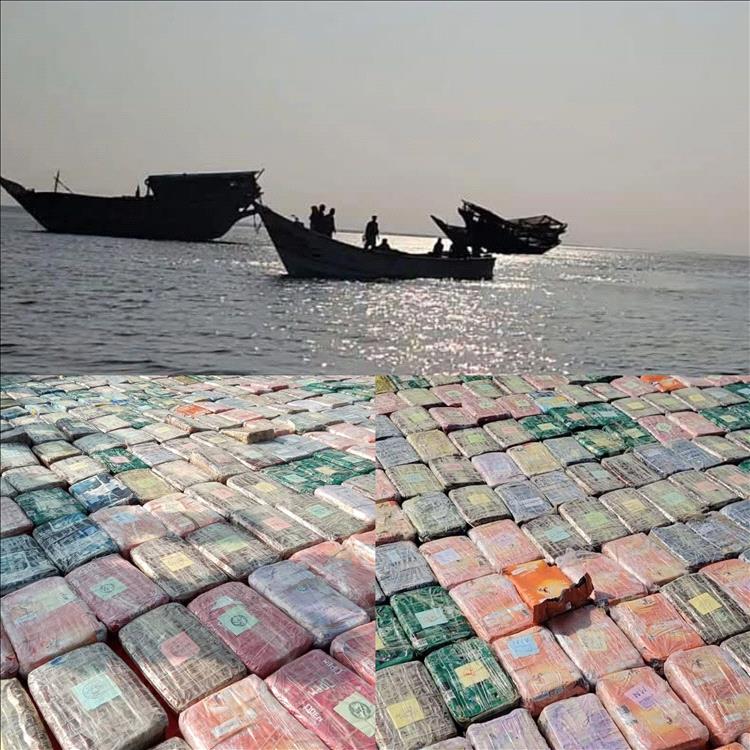 إشادة رسمية بعملية ضبط شحنة مخدرات قبالة ساحل رأس العارة
