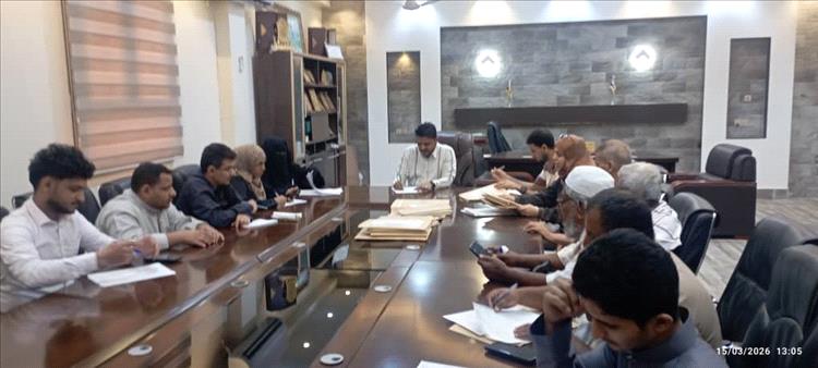 محلي الشيخ عثمان يفتتح مظاريف المناقصة رقم "1 "  ضمن مشاريع البرنامج الاستثماري لعام 2026