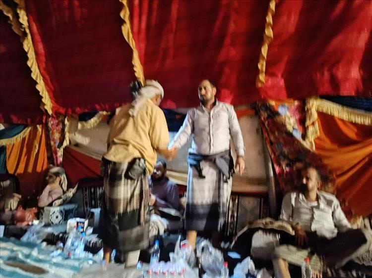 الشيخ عبدالرحمن جلال شاهر يستقبل قيادات وشخصيات اجتماعية في لحج عقب عودته