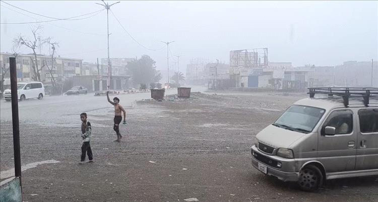 هطول أمطار بزنجبار بأبين