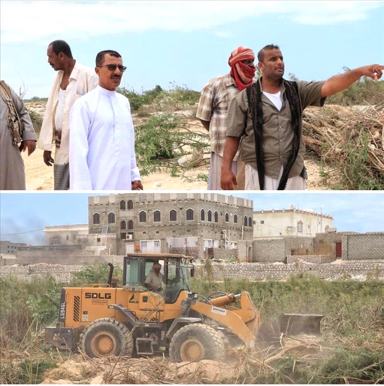 استعدادًا للأمطار المتوقعة.. المهرة تطلق حملة لإزالة السيسبان من مجاري السيول