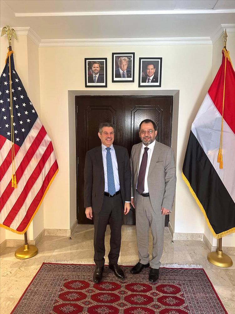 وزير الكهرباء يبحث مع السفير الأمريكي تعزيز دعم قطاع الطاقة