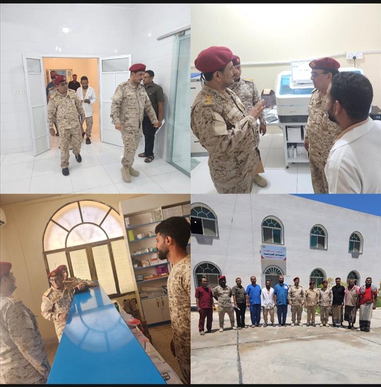 مدير دائرة الخدمات الطبية العسكرية العميد د.سيف علي حسن يزور المستشفى العسكري بالمكلا ويشيد بخدماته