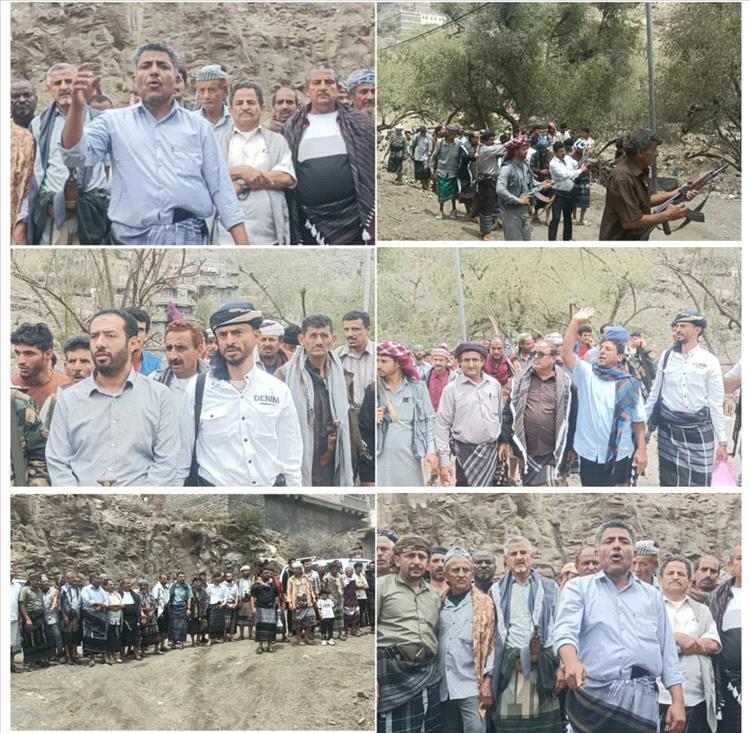 تحكيم قبلي ينهي خلاف بين قبيلتي آل دبب الفرجي وآل الصبيحي الناخبي بسباح يافع