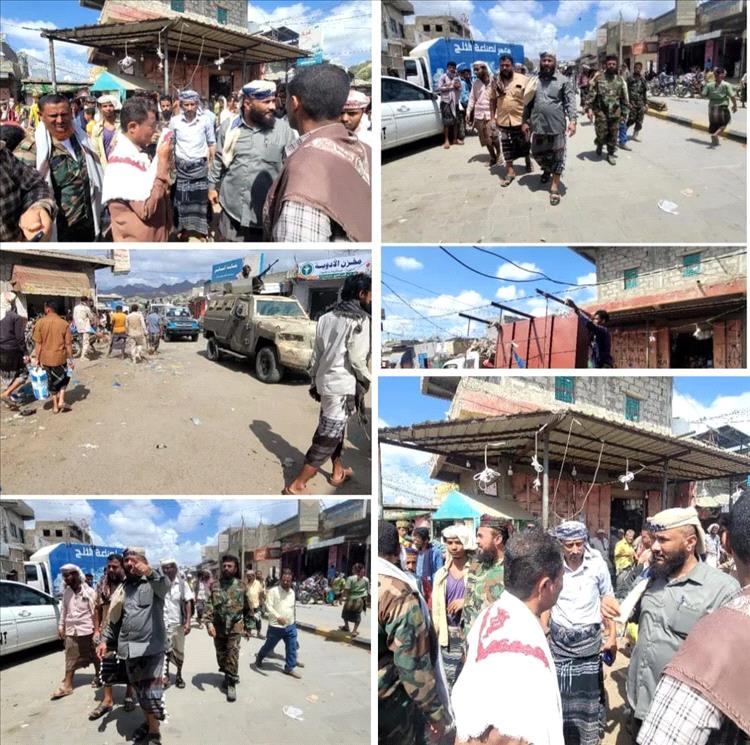 لحج..حملة لإزالة ورفع العشوائيات بالسوق المركزي في طورالباحة