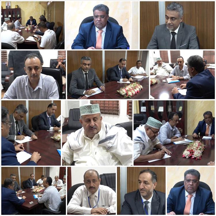 الشاذلي يناقش مع مكتب الصحة وملّاك المستشفيات الخاصة تحسين جودة الخدمات الطبية بعدن