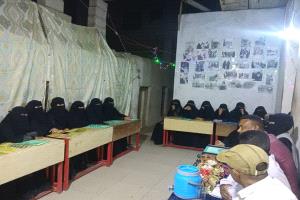 جمعية إكرام التنموية بالكود بأبين تختم الدورة التدريبية لعضوات الجمعية