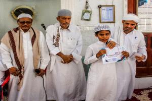 جامع بروم يشهد حفل تكريم أوائل الطلاب في مسابقة القران الكريم .