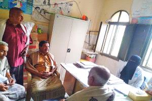 مدير عام مودية يتفقد الانضباط الوظيفي في مكتب الصحة والمستشفى عقب إجازة عيد الفطر