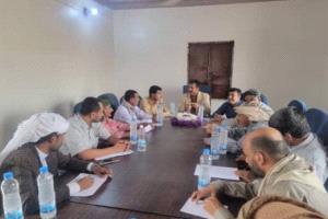 تنفيذي رضوم يعقد اجتماعه الدوري لشهر مارس ويثمن جهود المحافظ ابن الوزير والبرنامج السعودي لتنمية وإعمار اليمن