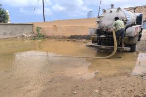 مدير عام بروم ميفع يوجه برفع أضرار الأمطار والسيول بالمديرية