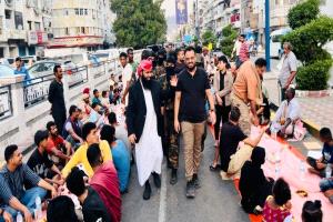 المقدم مياس الجعدني يشارك شباب المعلا الإفطار الجماعي بذكرى تحرير عدن